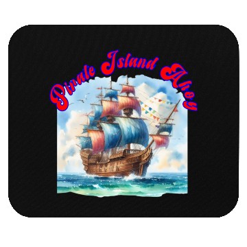 Discover pirate island ahoy Mouse Pads