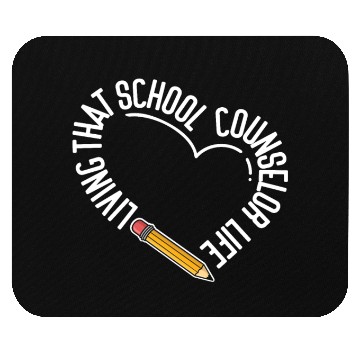Discover School Counselor Heart Living That Mouse Pads