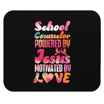 Discover School Counselor Jesus Faith Mouse Pads