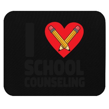 Discover School Counselor Heart I (Heart) Mouse Pads