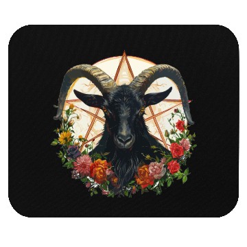 Discover Goat Lucifer Occult Devil Satan For a Heavy Metal Mouse Pads