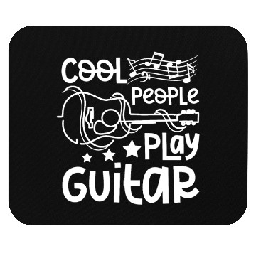 Discover Cool people play guitar Mouse Pads