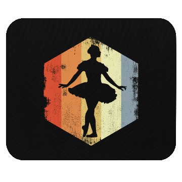 Discover Ballet Girl Sketch Vintage Look Mouse Pads