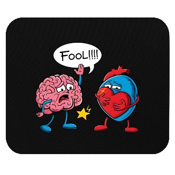 Discover Mind Clash Heart vs Brain Mouse Pads