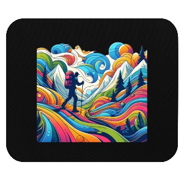 Discover Hiking lover Mouse Pads