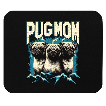 Discover Pug Mom Bootleg Mouse Pads