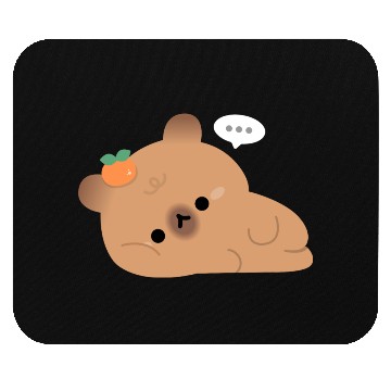 Discover Tired Capybara Mouse Pads