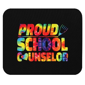 Discover School Counselor Tie Dye Proud Mouse Pads