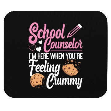 Discover School Counselor Pun Cookie School Mouse Pads
