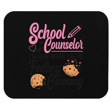 Discover School Counselor Pun Cookie School Mouse Pads
