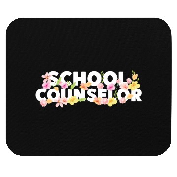 Discover School Counselor Flower Floral Mouse Pads