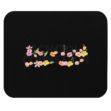 Discover School Counselor Flower Floral Mouse Pads