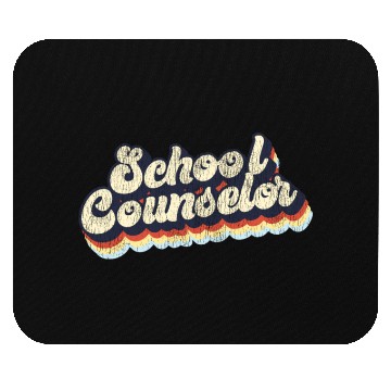 Discover School Counselor Retro Vintage Mouse Pads