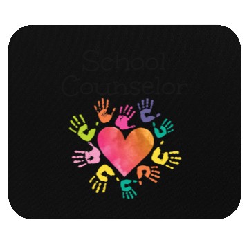 Discover School Counselor Heart Mouse Pads