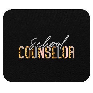 Discover School Counselor Leopard Cheetah Mouse Pads