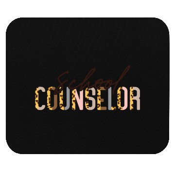 Discover School Counselor Leopard Cheetah Mouse Pads