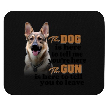Discover German Shepherd Gun Owner Mouse Pads