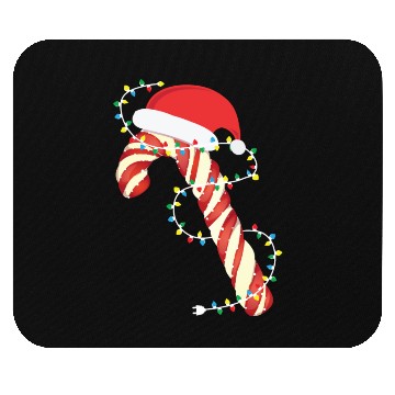 Discover Christmas Candy Cane Santa Xmas Kids Toddler Youth Mouse Pads
