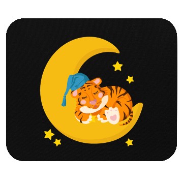 Discover CAT SLEEPING ON MOON Mouse Pads