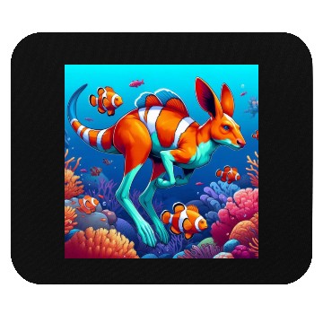 Discover The kangaroo-clown fish Mouse Pads