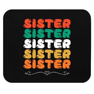 Discover Sister Family Mouse Pads, Reunion Mouse Pads