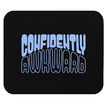 Discover Confidently awkward in blue Mouse Pads