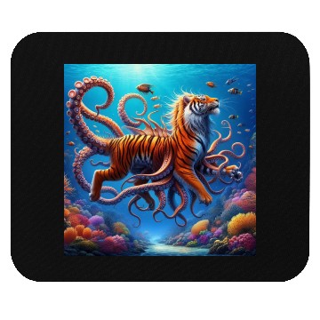 Discover The octopus-tiger Mouse Pads