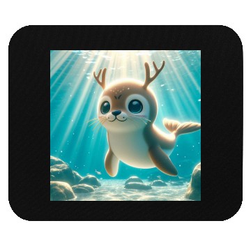 Discover The seal-deer Mouse Pads