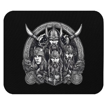 Discover viking warriors Mouse Pads