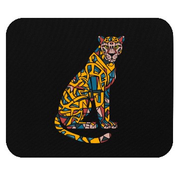 Discover Colorful Geometric Leopard Art Mouse Pads