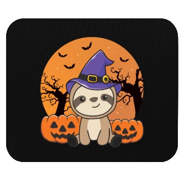 Discover Fault Witch Pumpkin Sloths Happy Halloween Mouse Pads