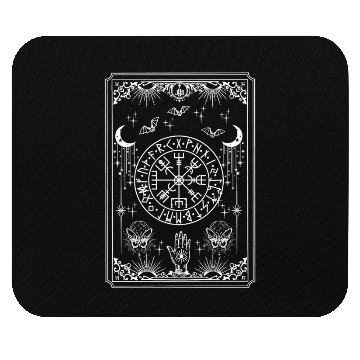 Discover Tarot Card Magic Symbol Celestial Moon Witchy Mouse Pads