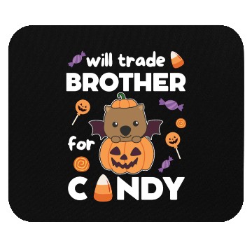Discover Wombat Halloween Trade Brother For Candy Mouse Pads