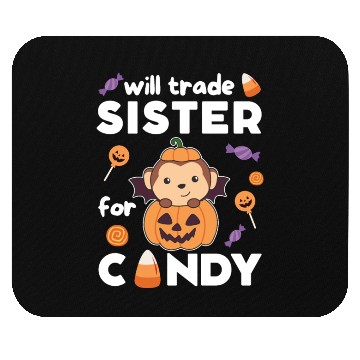 Discover Monkey Halloween Trade Sister For Candy Mouse Pads