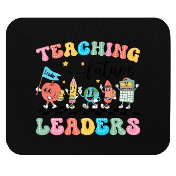 Discover Retro Teaching Future Leaders Groovy Teacher Back Mouse Pads