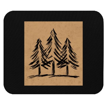 Discover Skinny pine trees Pine forest gift for nature hike Mouse Pads