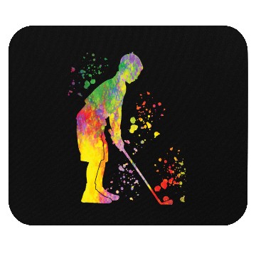 Discover Golfer Colorsplash Kids Miniature Golf Mouse Pads