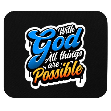 Discover WITH GOD with out spray effect Mouse Pads
