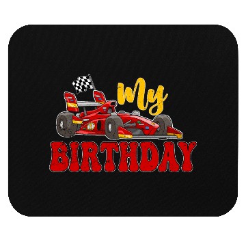 Discover My Birthday Race Car Mouse Pads