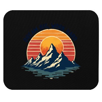 Discover Dream Big, Work Hard Mouse Pads