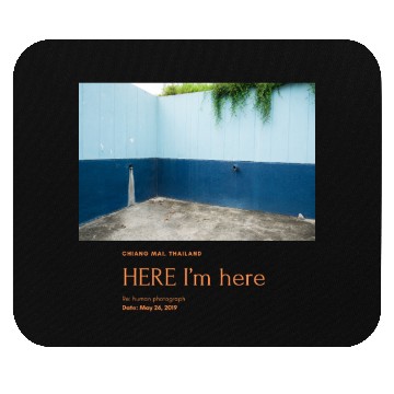 Discover The blue wall Mouse Pads