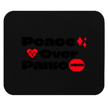 Discover Peace Over Panic Anxiety Mental Health Mouse Pads