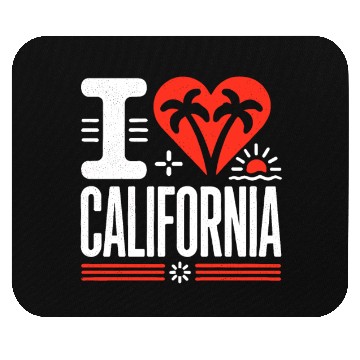 Discover I love California | The Golden State Mouse Pads