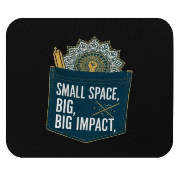 Discover Pocket design | Minimalist typography Mouse Pads