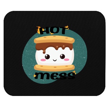Discover Hot Mess Kawaii S'more Meme Mouse Pads