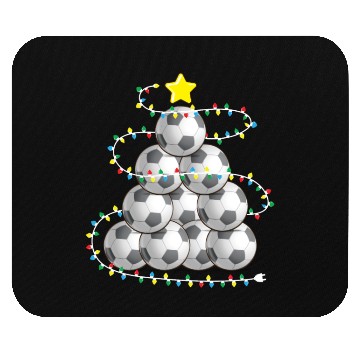 Discover Soccer Christmas Tree Xmas Player Coach Fan Mouse Pads