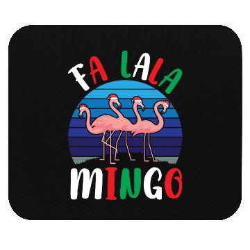 Discover Candy Cane Flamingoes Fa La La Mingo Flamingo Mouse Pads