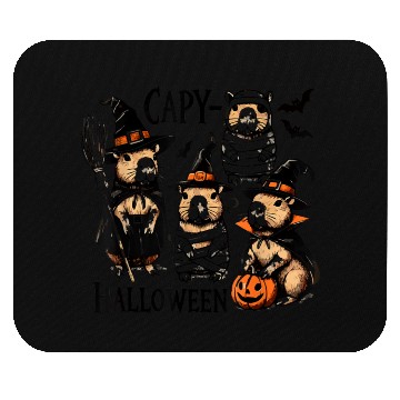 Discover Adorable Spooky Capybara Halloween Costume Mouse Pads