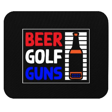 Discover Beer Golf Guns Mouse Pads