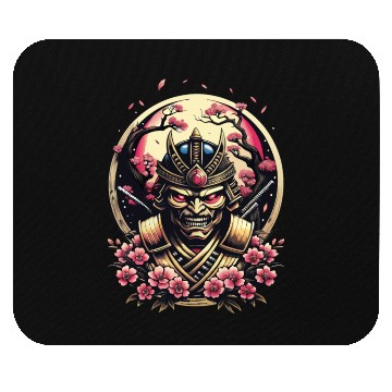Discover 001 Samurai s Cherry Blossom Fall Mouse Pads